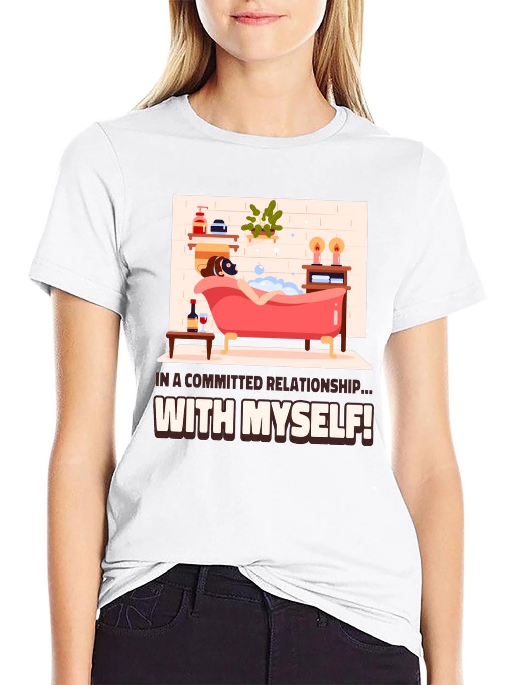 Committed Relationship T-Shirt: Relaxing Bath Design