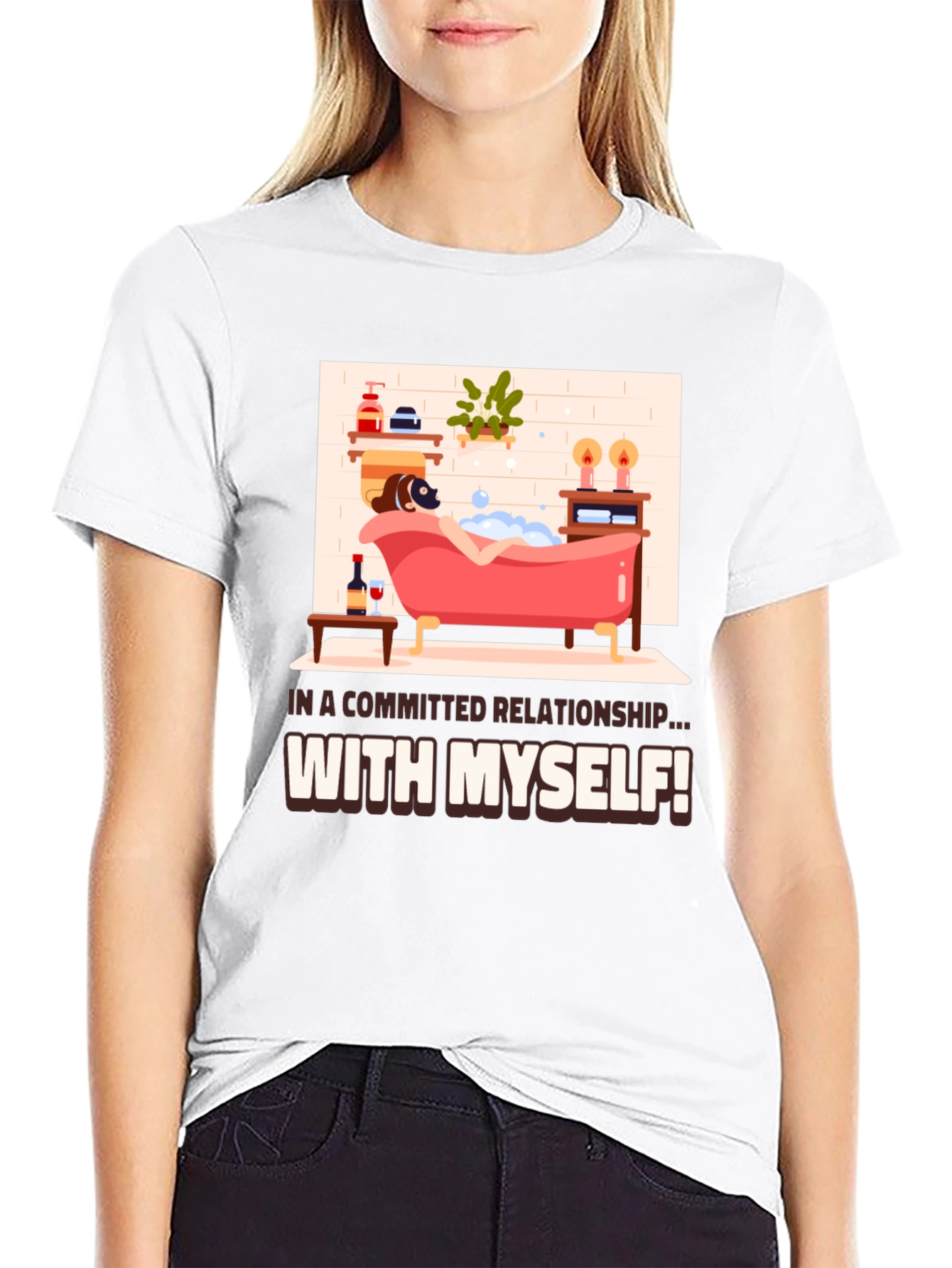 Committed Relationship T-Shirt: Relaxing Bath Design