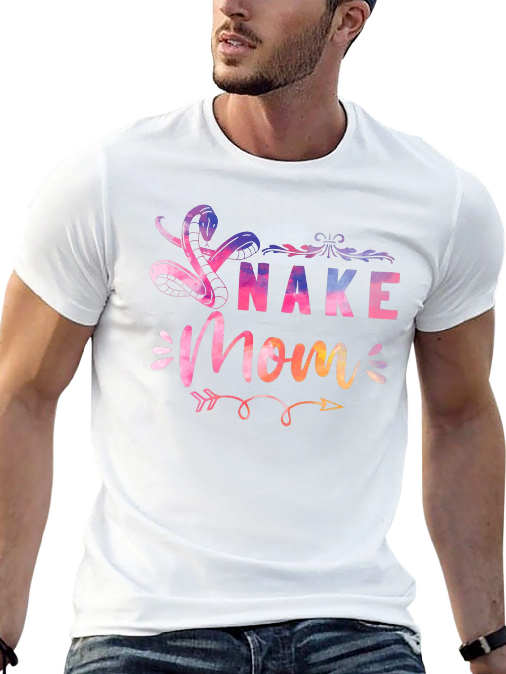 Snake Mom T-Shirt - Vibrant Graphic Tee