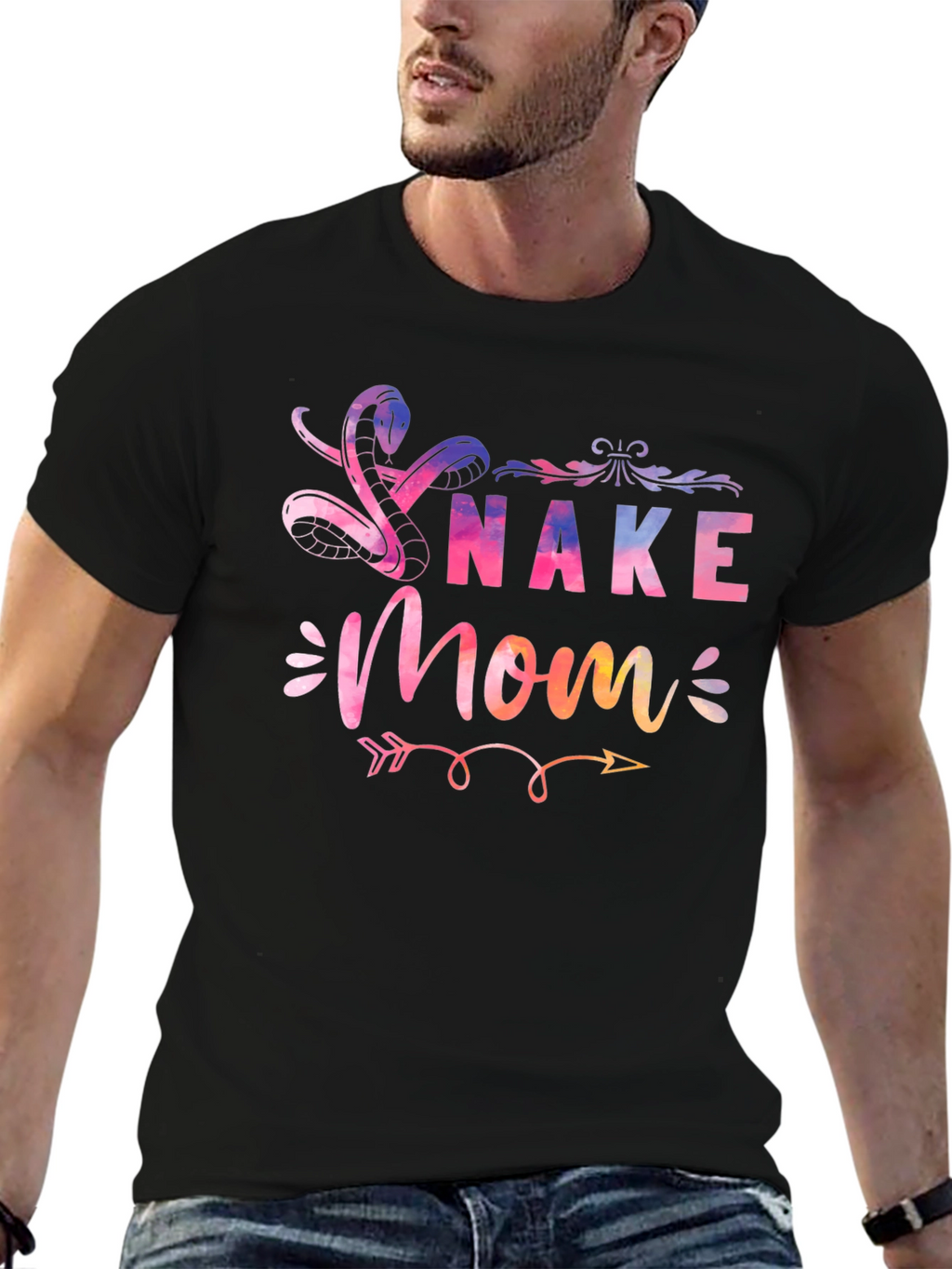 Snake Mom T-Shirt - Vibrant Graphic Tee