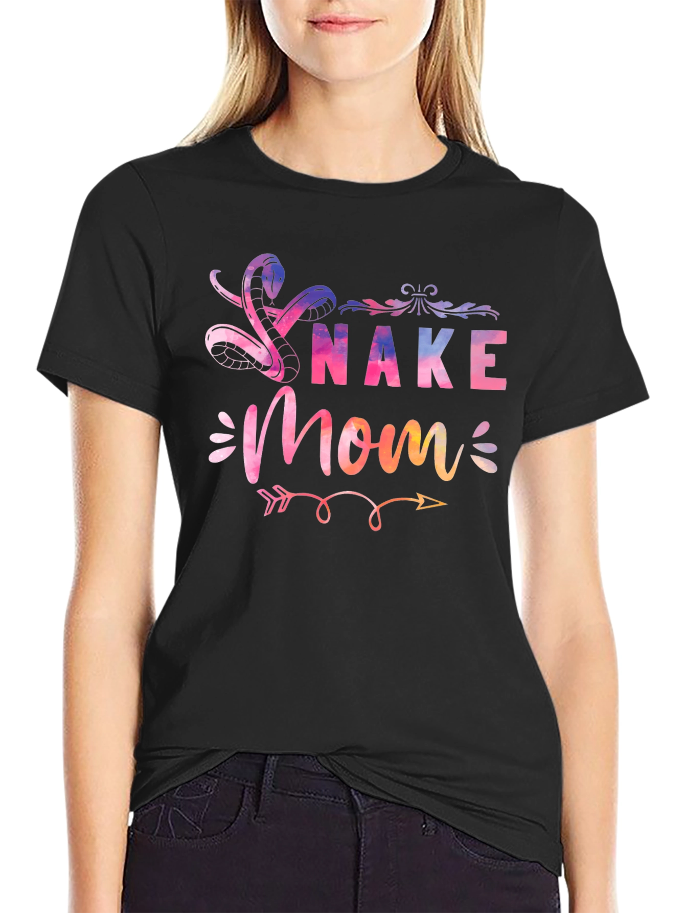 Snake Mom T-Shirt - Vibrant Graphic Tee