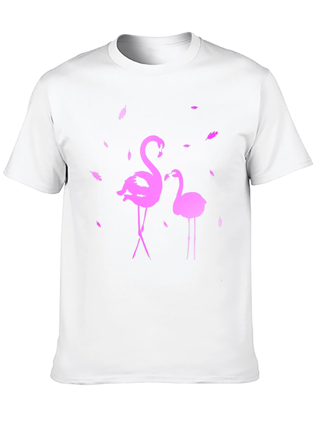 Flamingo Graphic Tee - Stylish Black T-Shirt