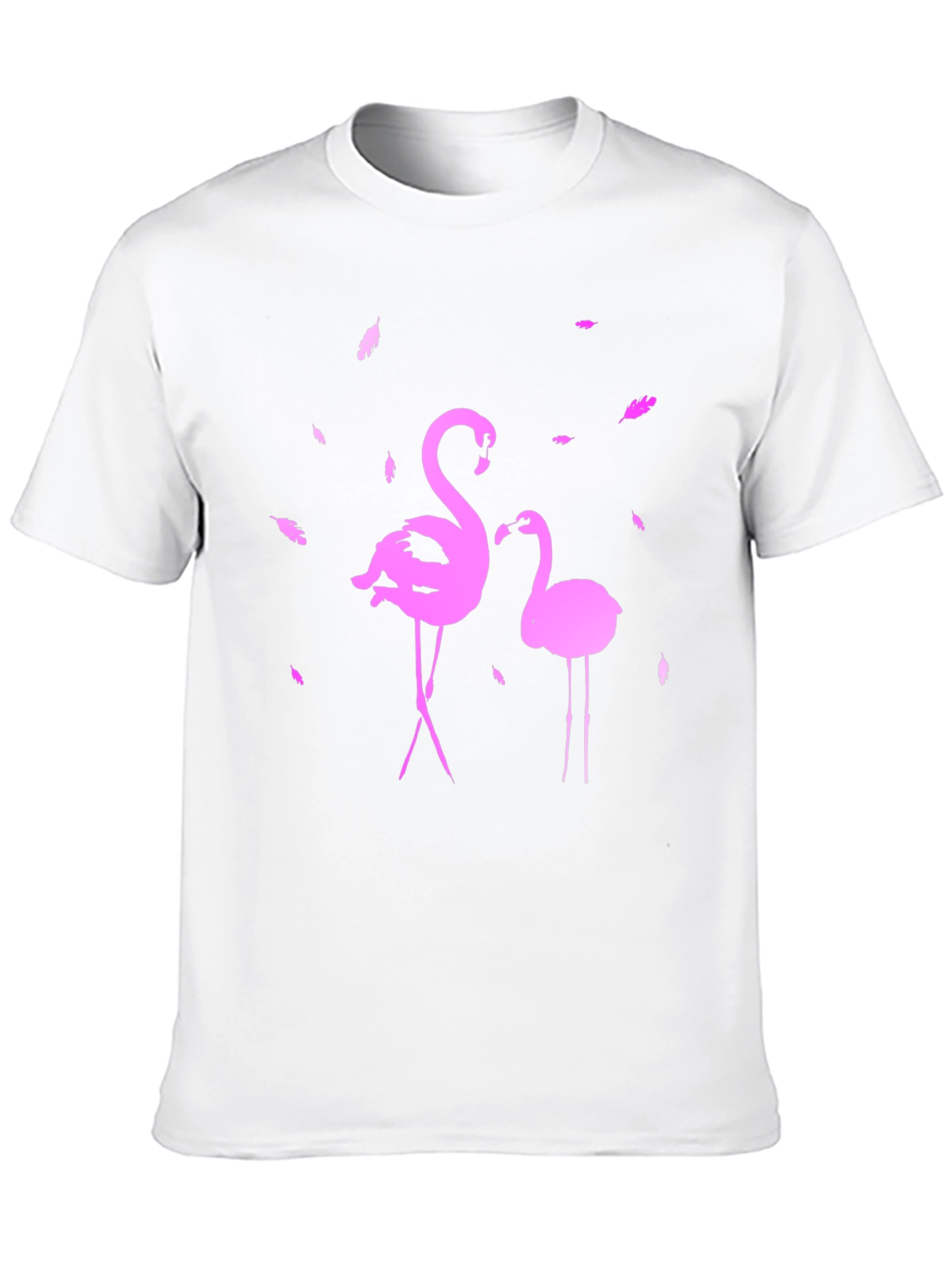 Flamingo Graphic Tee - Stylish Black T-Shirt