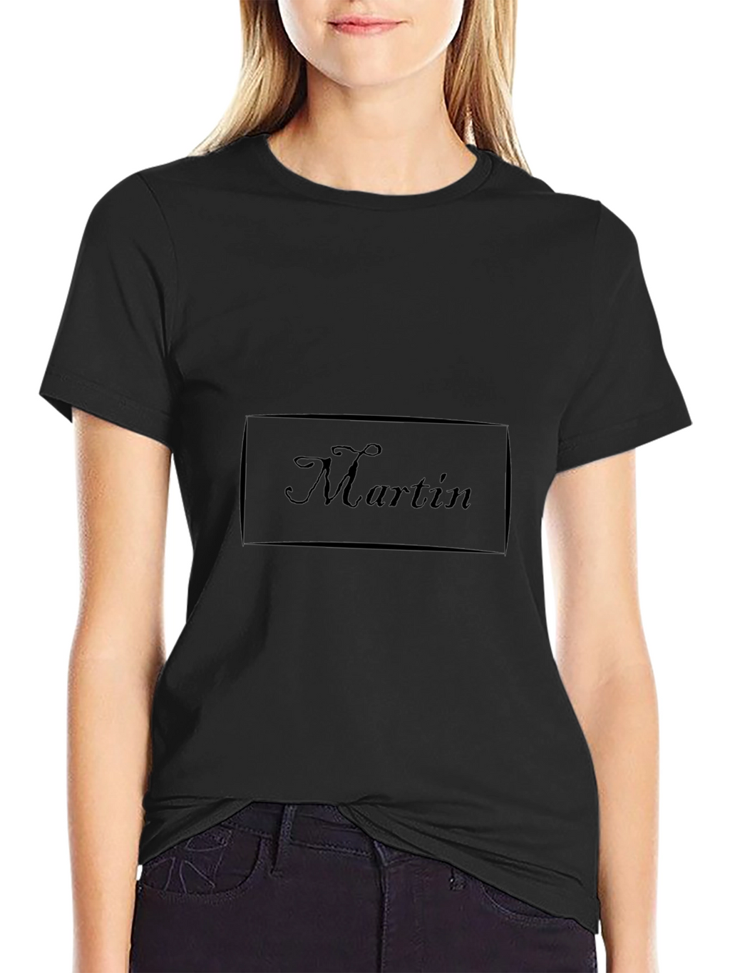 Martin Black Cotton T-Shirt