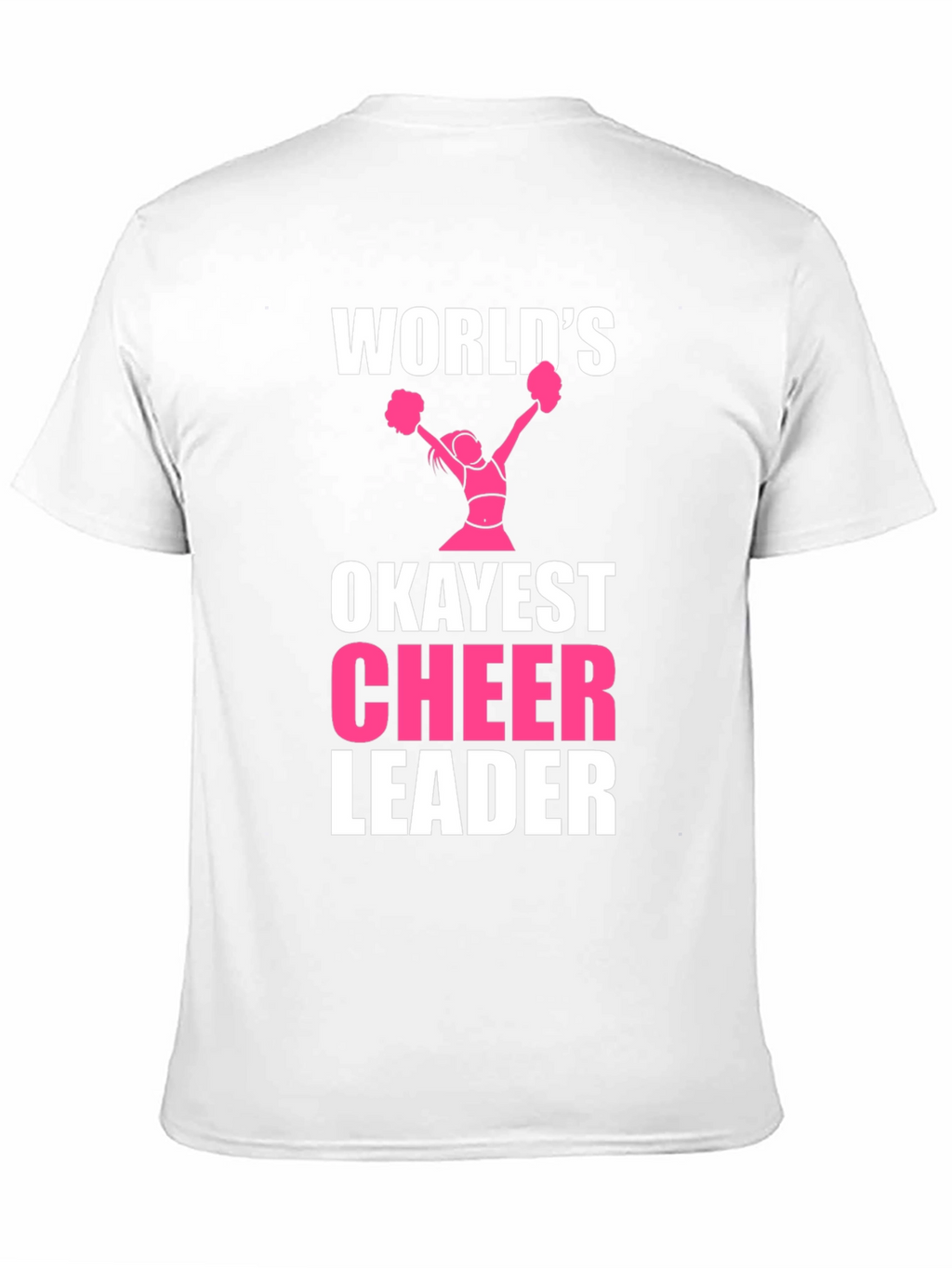 Worlds Okayest Cheerleader Black T-Shirt