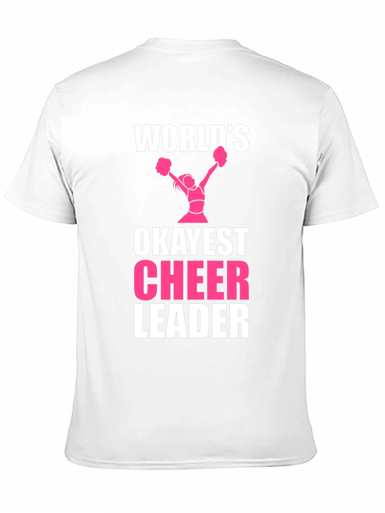 Worlds Okayest Cheerleader Black T-Shirt