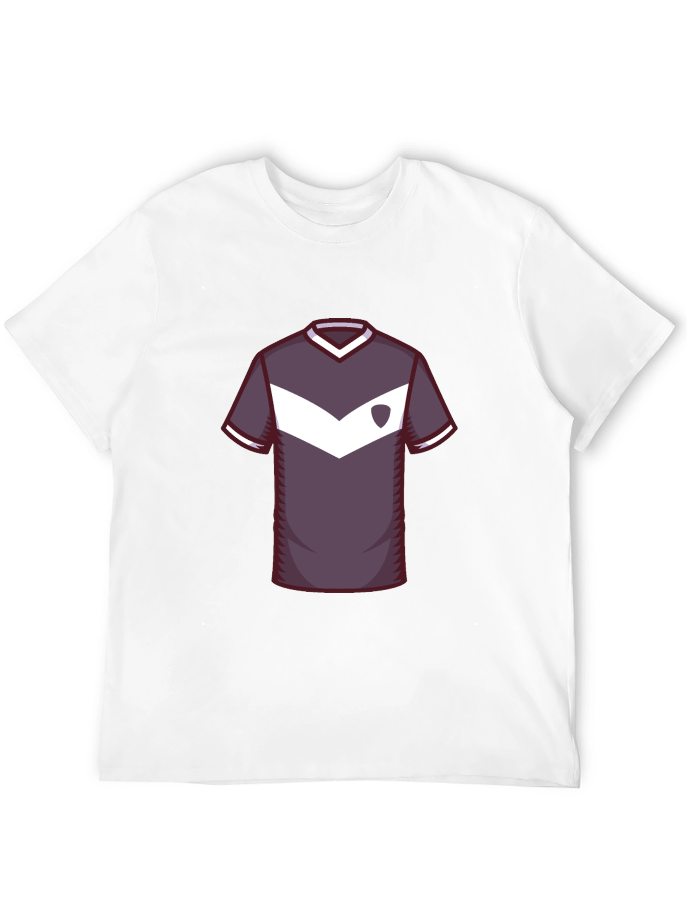 Stylish Soccer Jersey Graphic Tee - Black