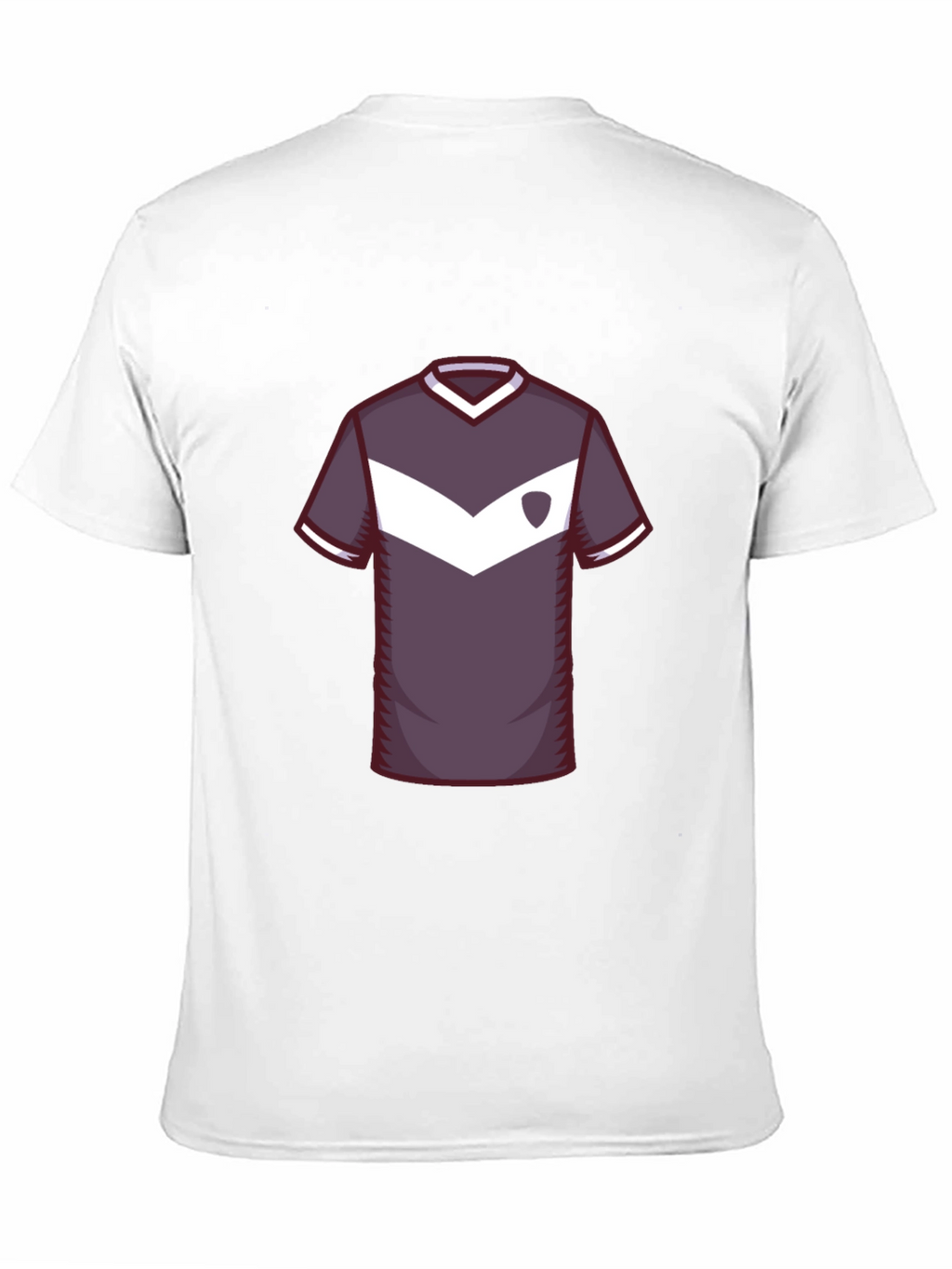Stylish Soccer Jersey Graphic Tee - Black