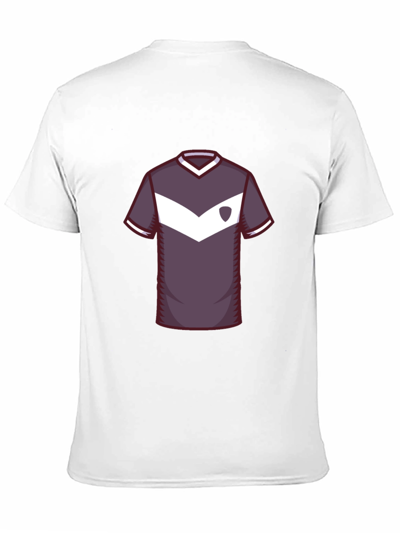 Stylish Soccer Jersey Graphic Tee - Black