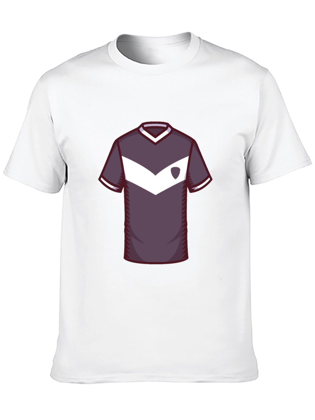 Stylish Soccer Jersey Graphic Tee - Black
