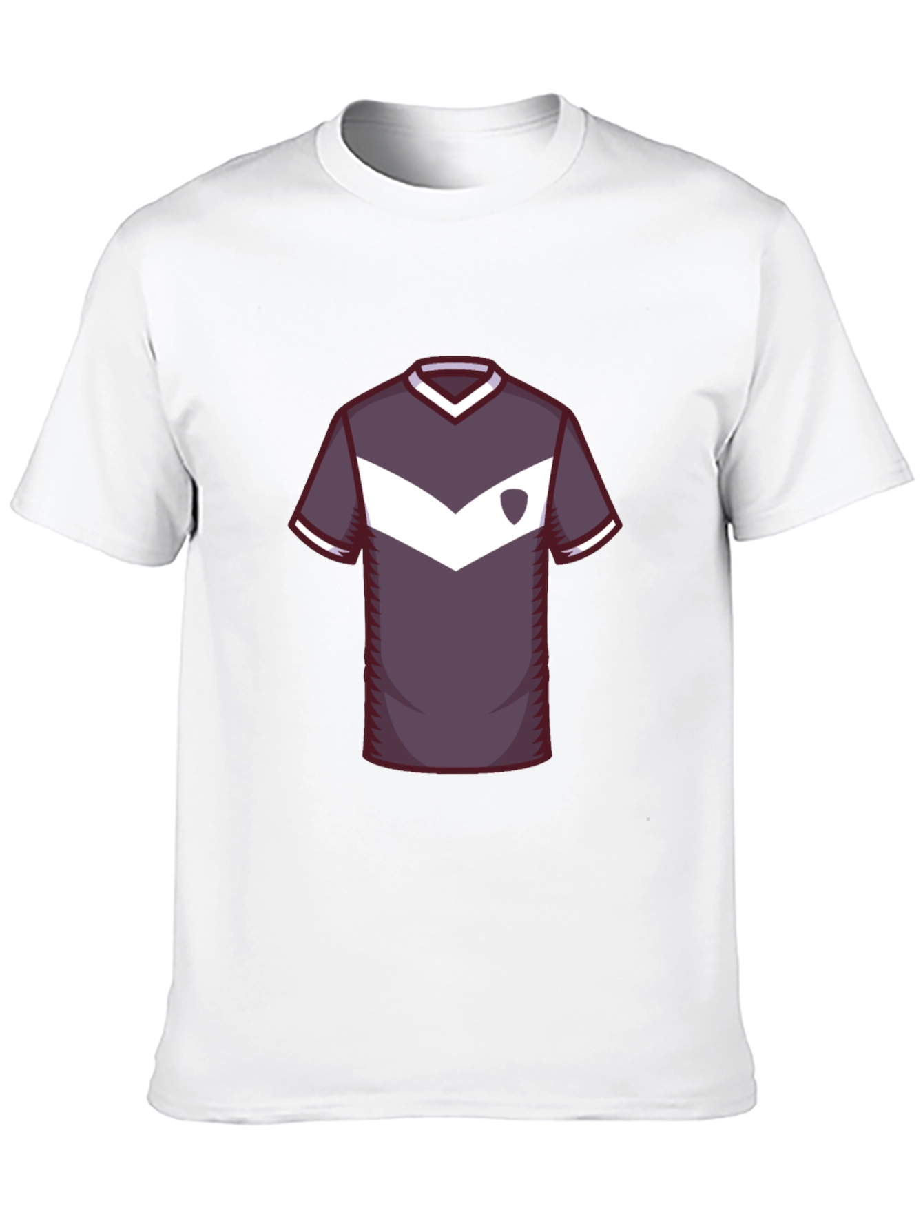 Stylish Soccer Jersey Graphic Tee - Black