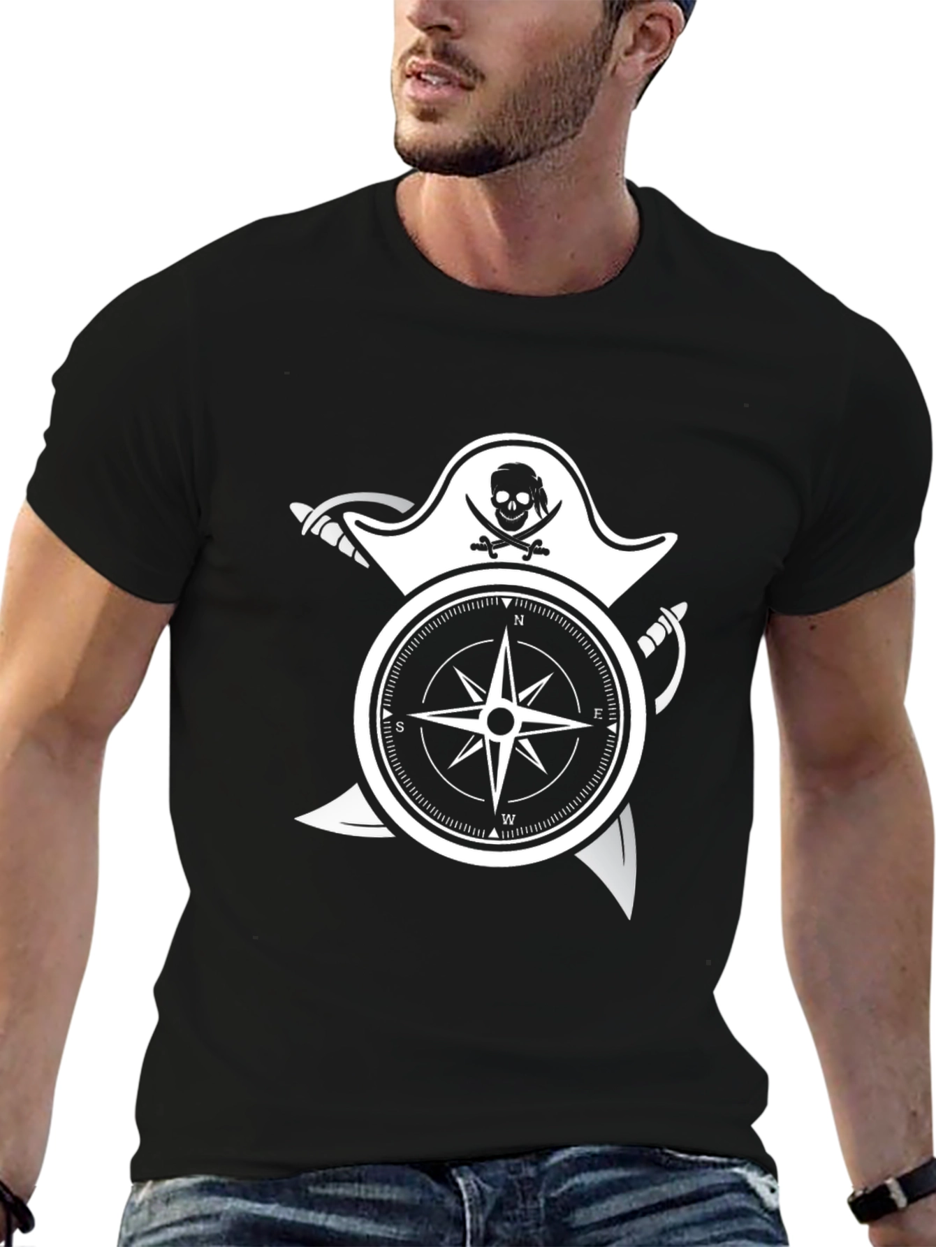 Pirate Compass T-Shirt - Adventure Awaits!