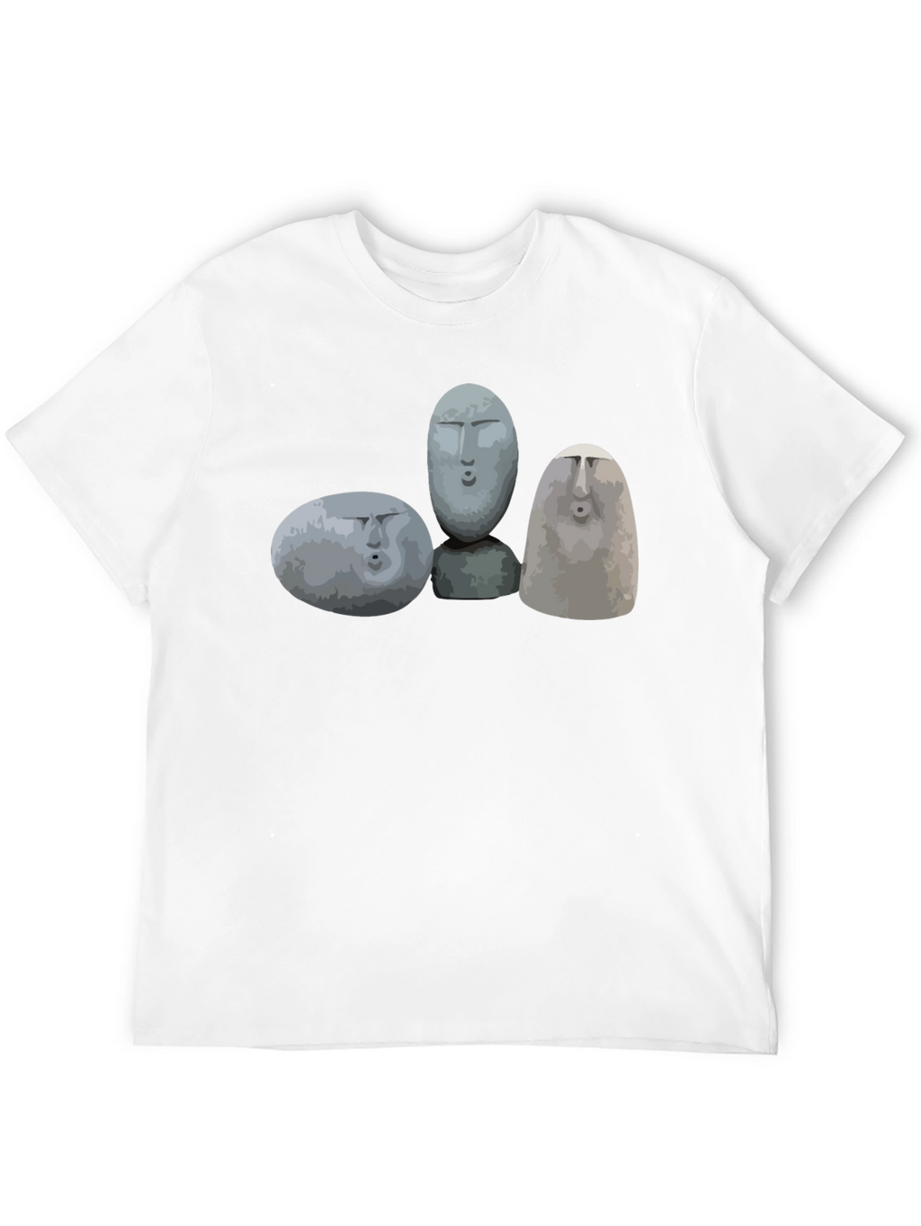 Moai Rock Head Graphic Tee