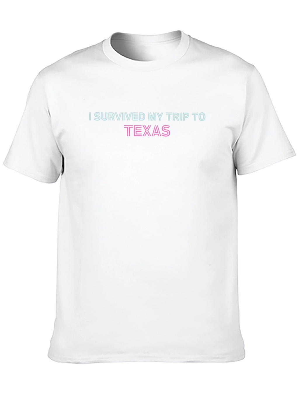 I Survived My Trip to Texas Black Cotton Tee