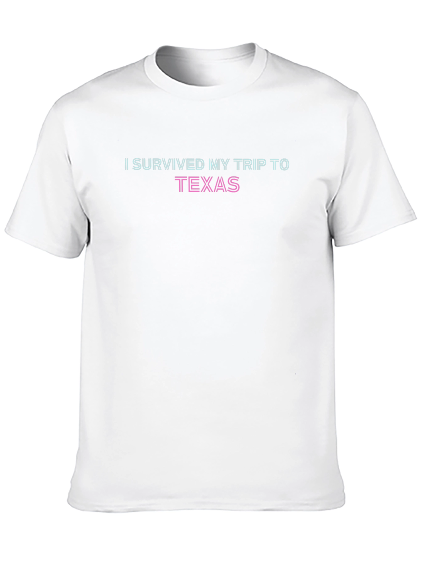 I Survived My Trip to Texas Black Cotton Tee