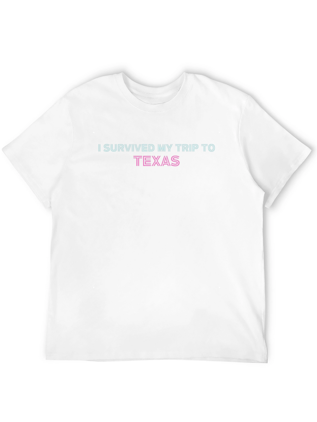 I Survived My Trip to Texas Black Cotton Tee