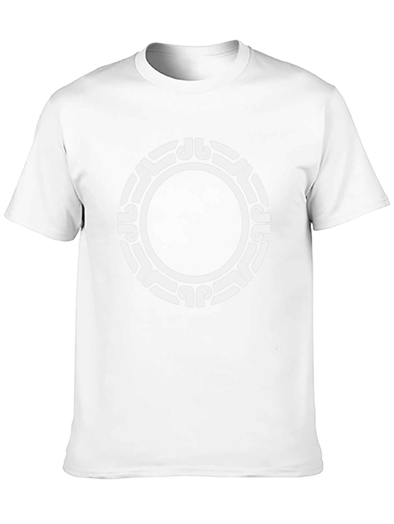 Tribal Circle Graphic Black T-Shirt