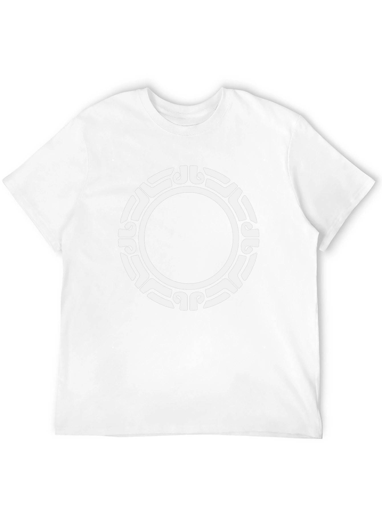 Tribal Circle Graphic Black T-Shirt
