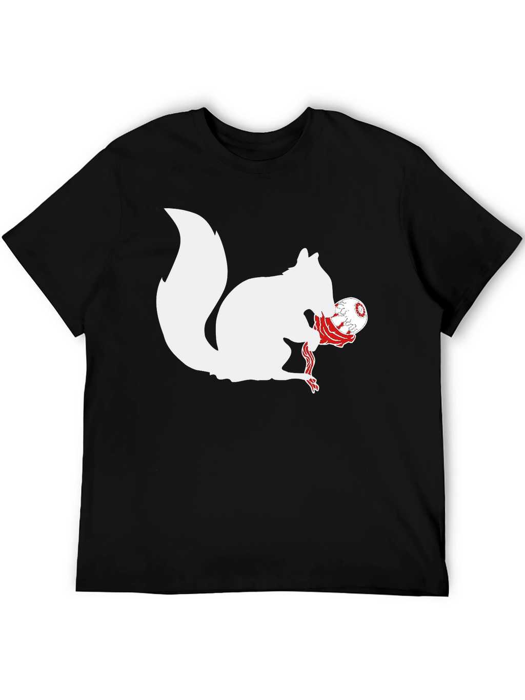 Squirrel Eating Eyeball Graphic T-Shirt