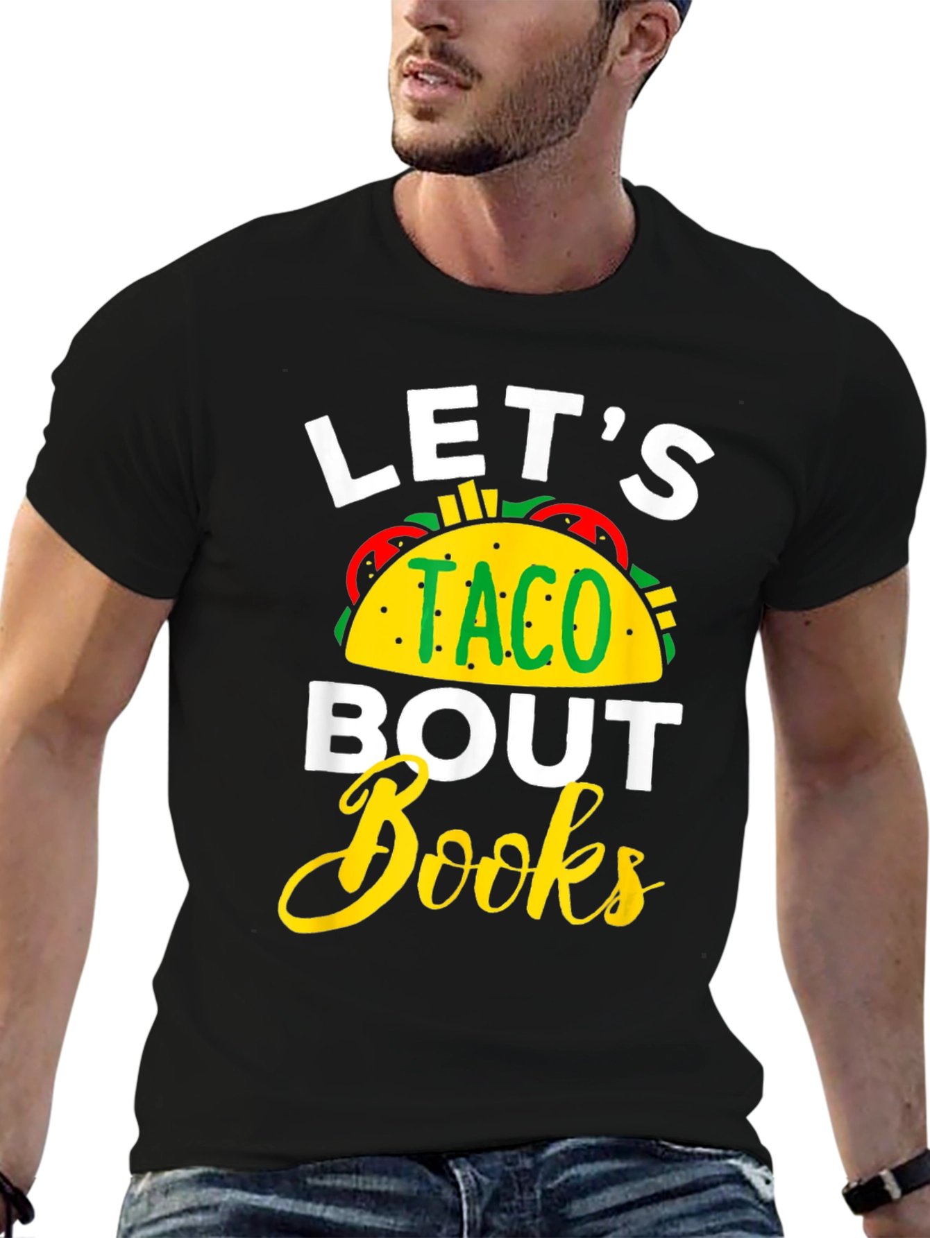 Lets Taco Bout Books - Funny T-Shirt