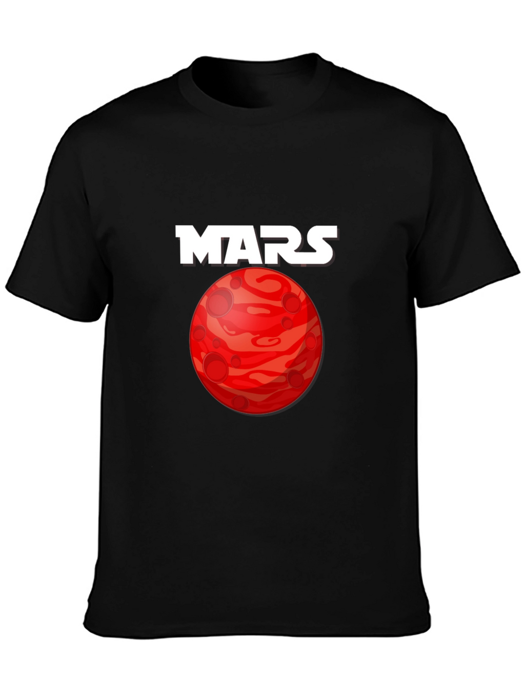 Mars Planet Graphic T-Shirt - Space Exploration Tee