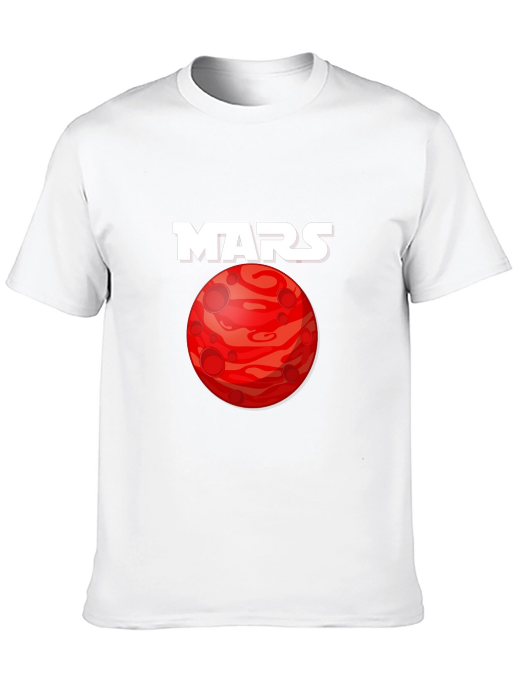 Mars Planet Graphic T-Shirt - Space Exploration Tee