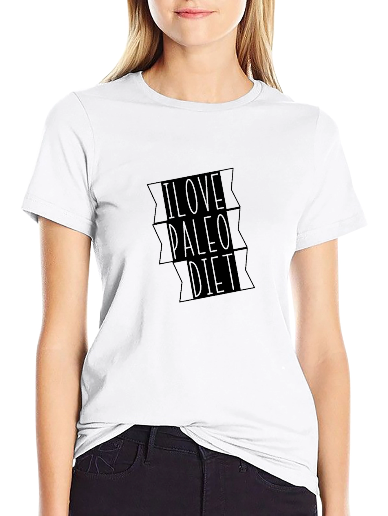 I Love Paleo Diet Black T-Shirt