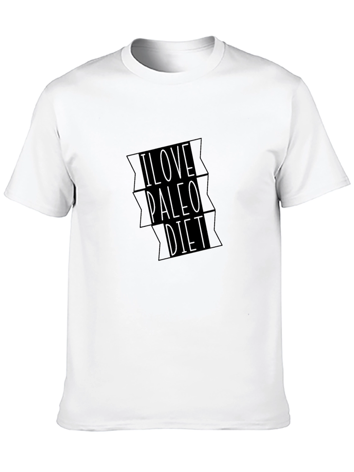 I Love Paleo Diet Black T-Shirt