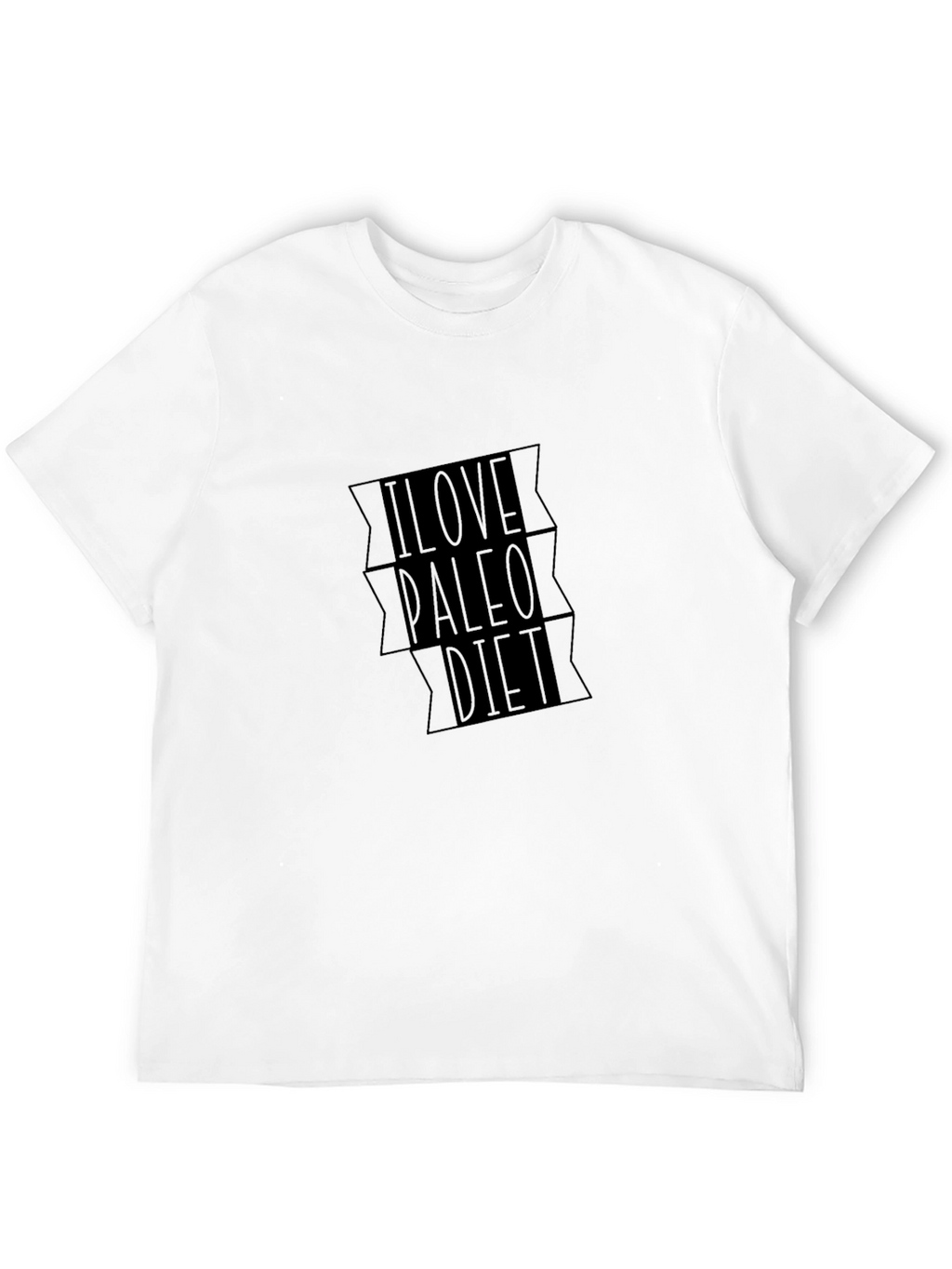 I Love Paleo Diet Black T-Shirt