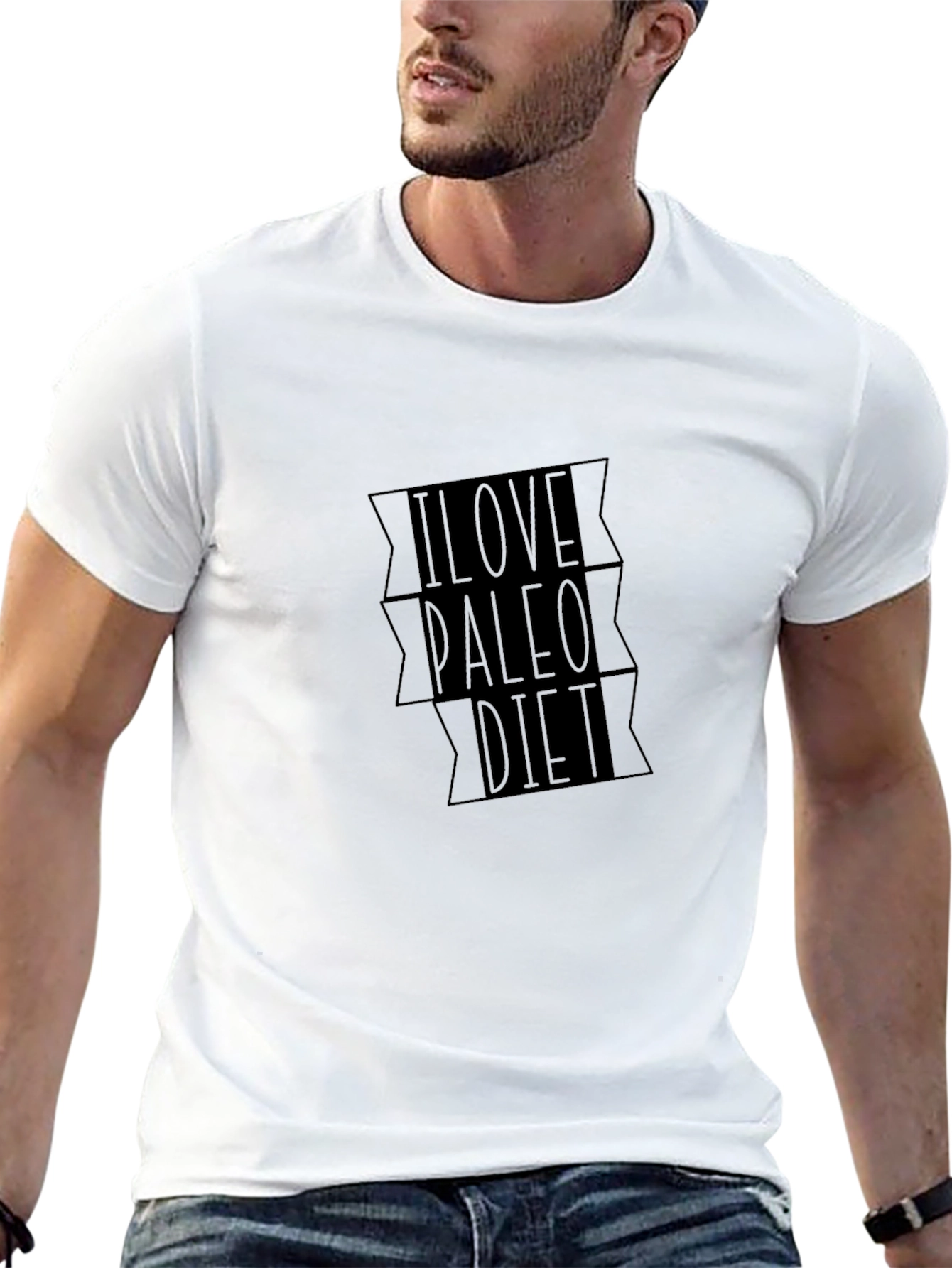 I Love Paleo Diet Black T-Shirt