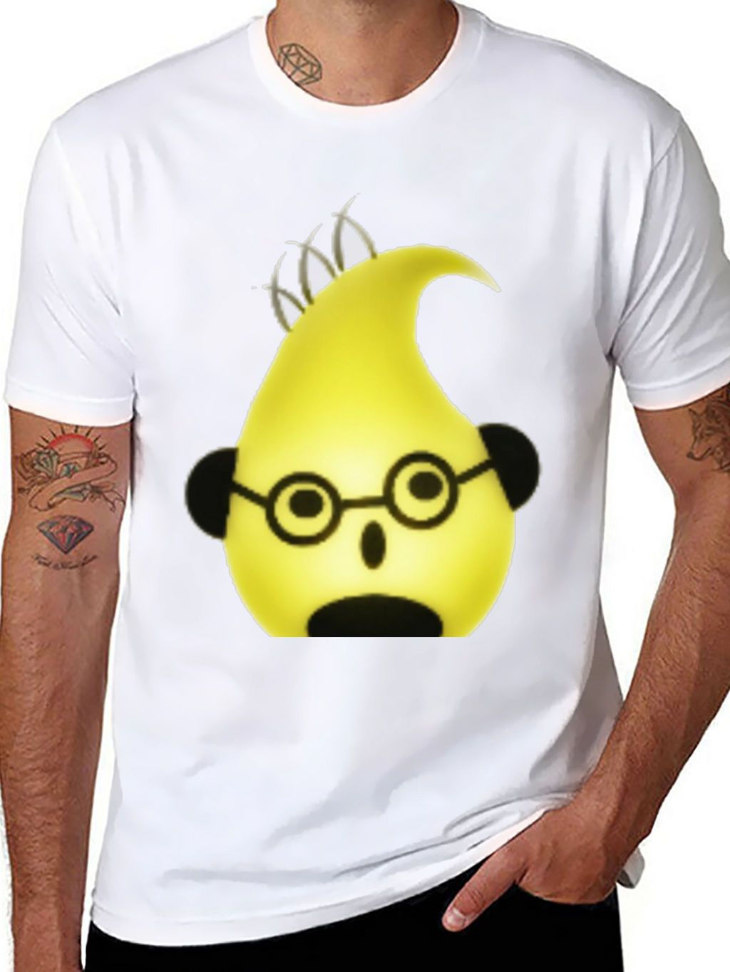 Cartoon Character Black T-Shirt