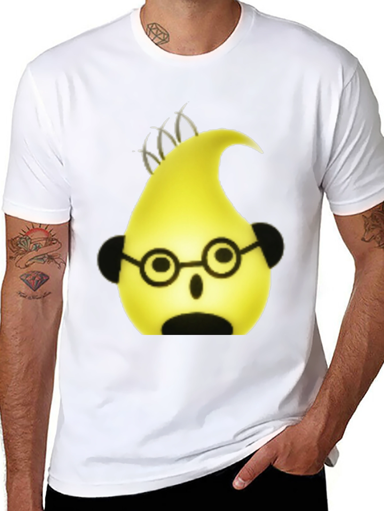 Cartoon Character Black T-Shirt