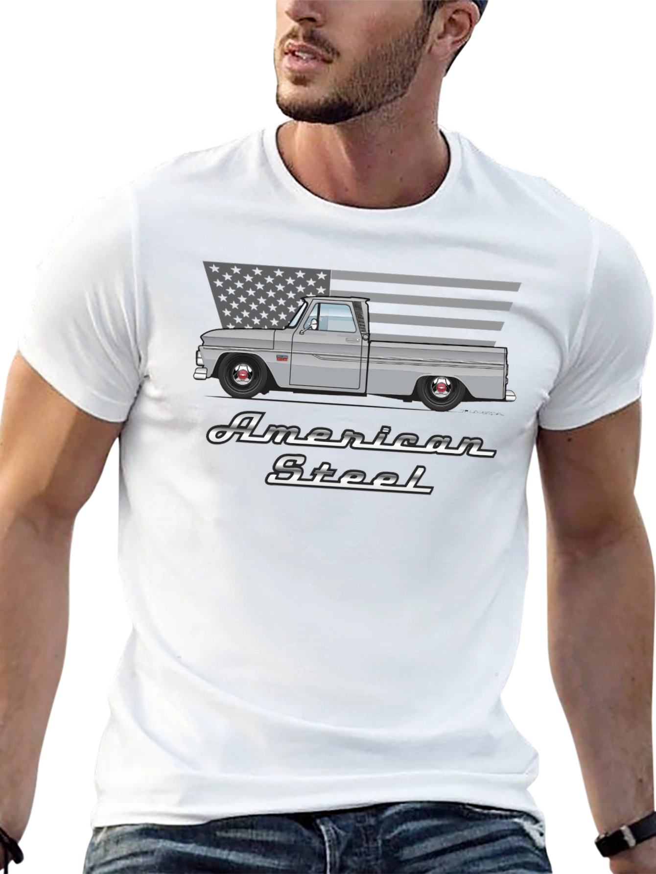 American Steel Truck T-Shirt - Black