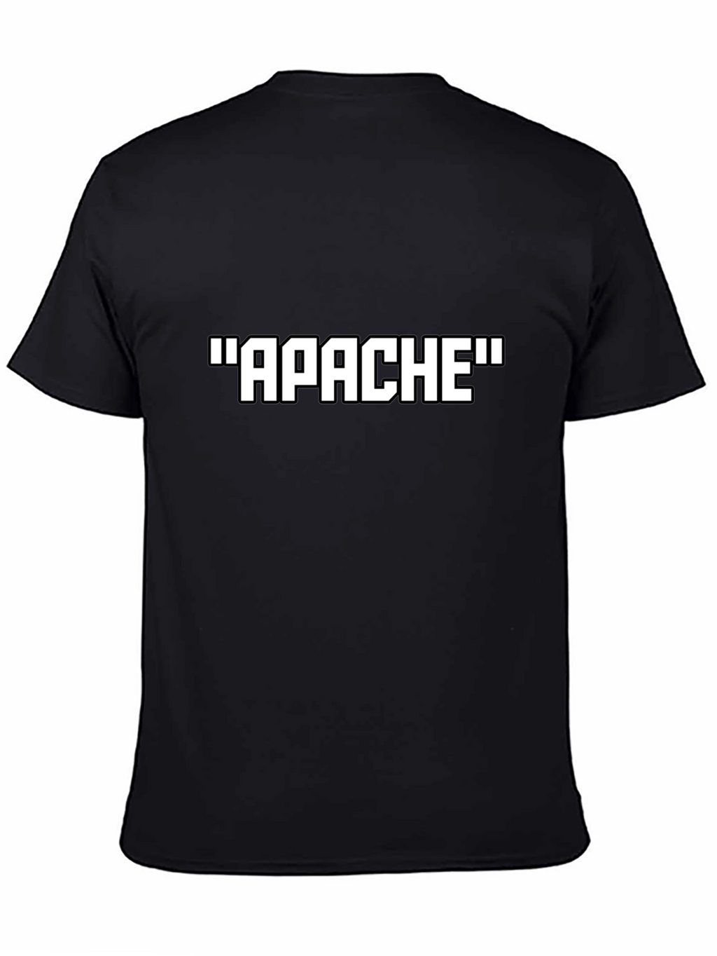 Apache Text Graphic Black T-Shirt