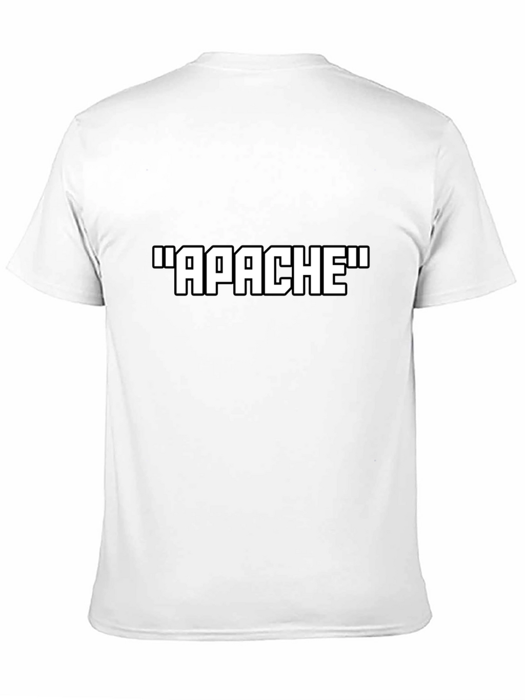 Apache Text Graphic Black T-Shirt