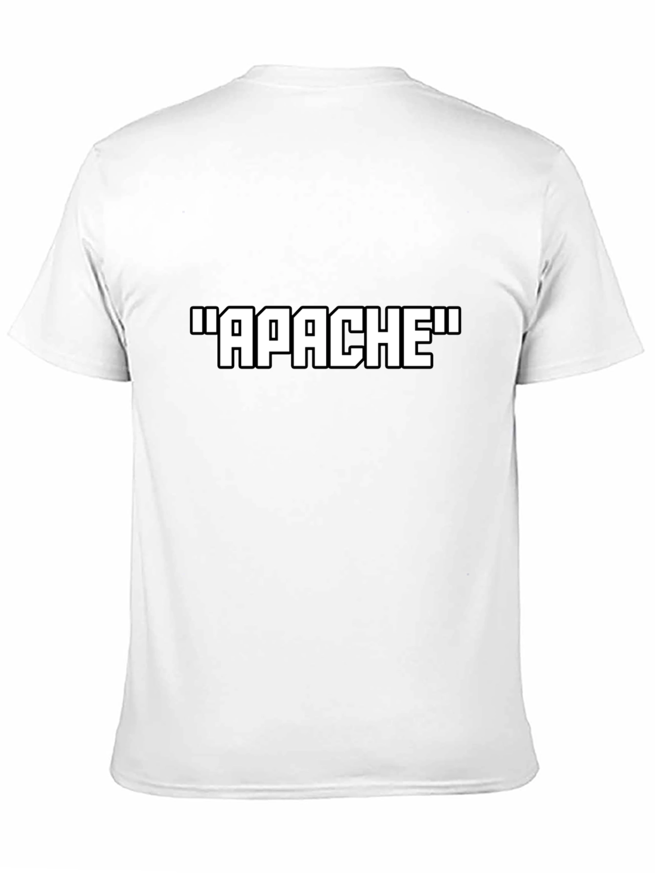 Apache Text Graphic Black T-Shirt