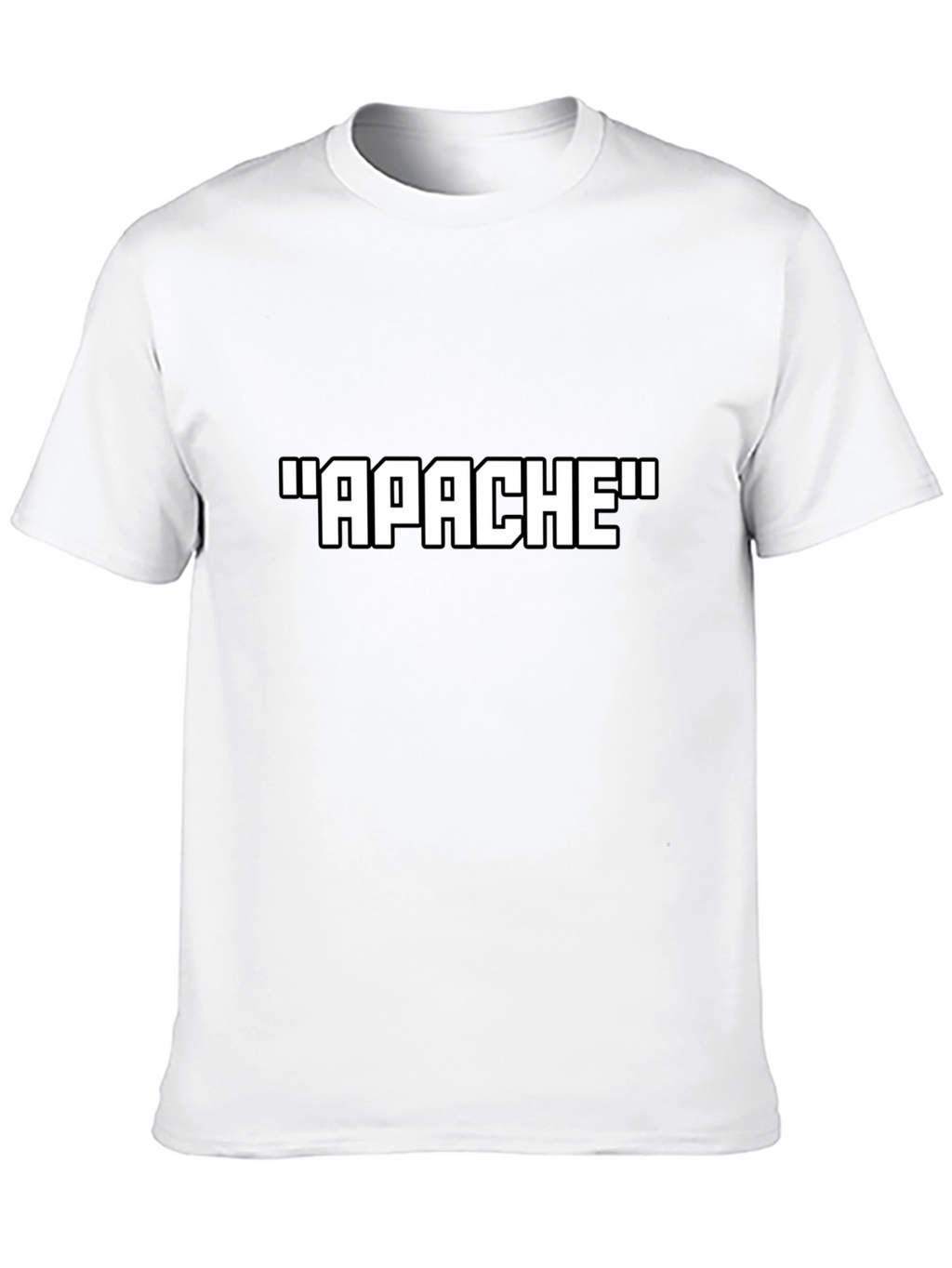 Apache Text Graphic Black T-Shirt