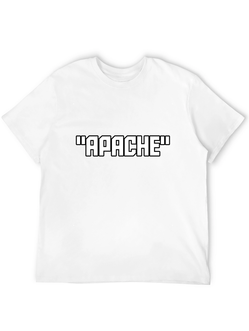 Apache Text Graphic Black T-Shirt