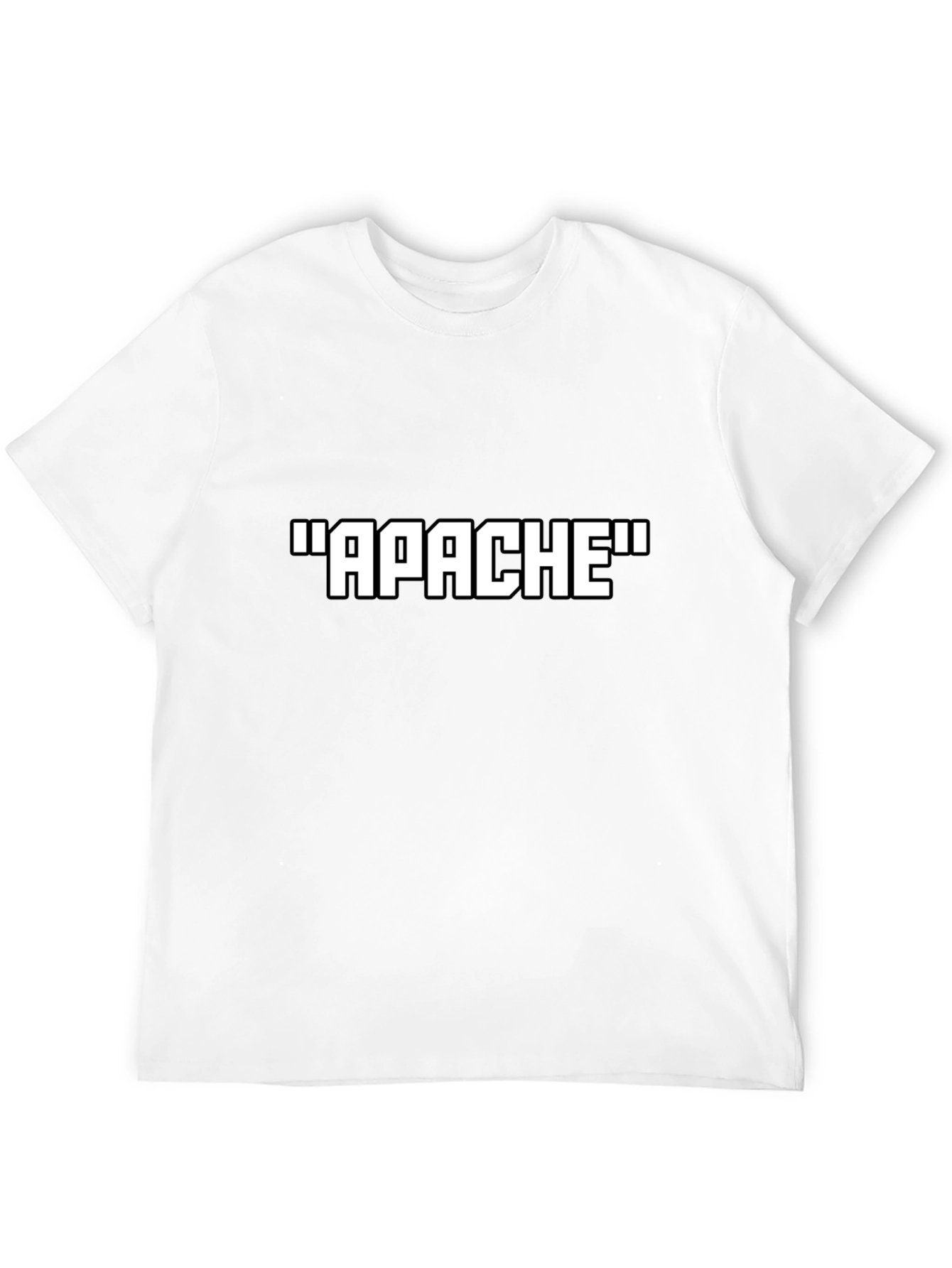 Apache Text Graphic Black T-Shirt