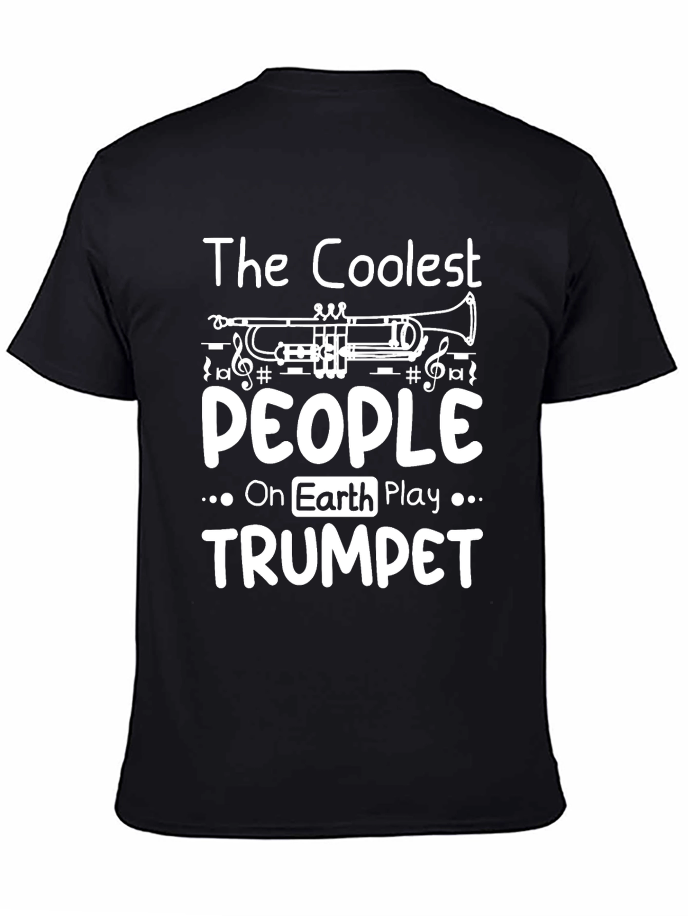 Coolest People Trumpet Player Black Graphic Tee