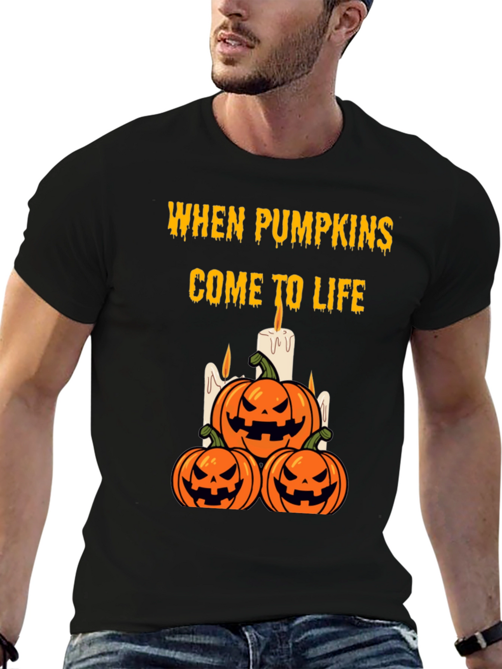 Halloween Pumpkin T-Shirt - When Pumpkins Come to Life