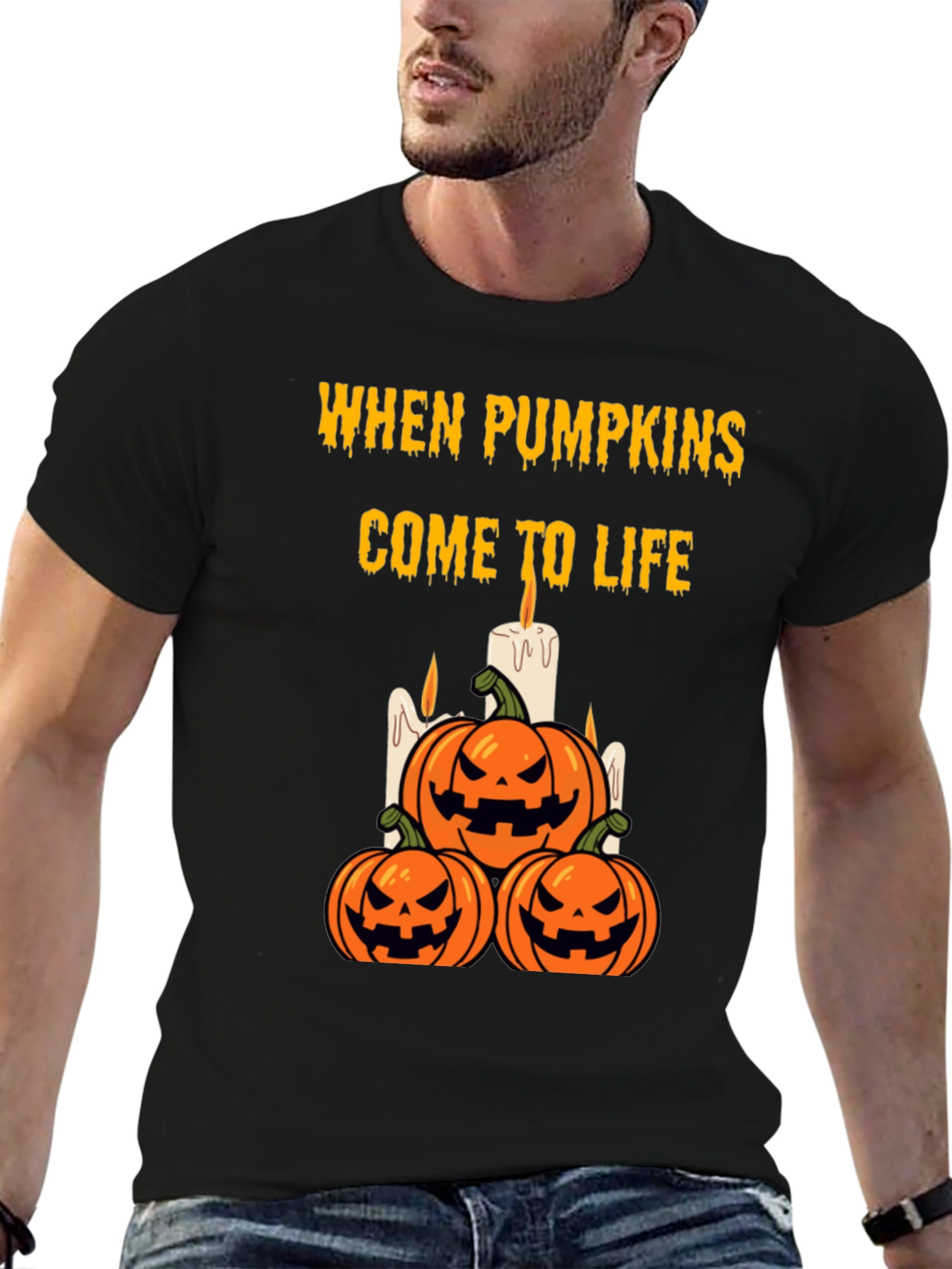 Halloween Pumpkin T-Shirt - When Pumpkins Come to Life