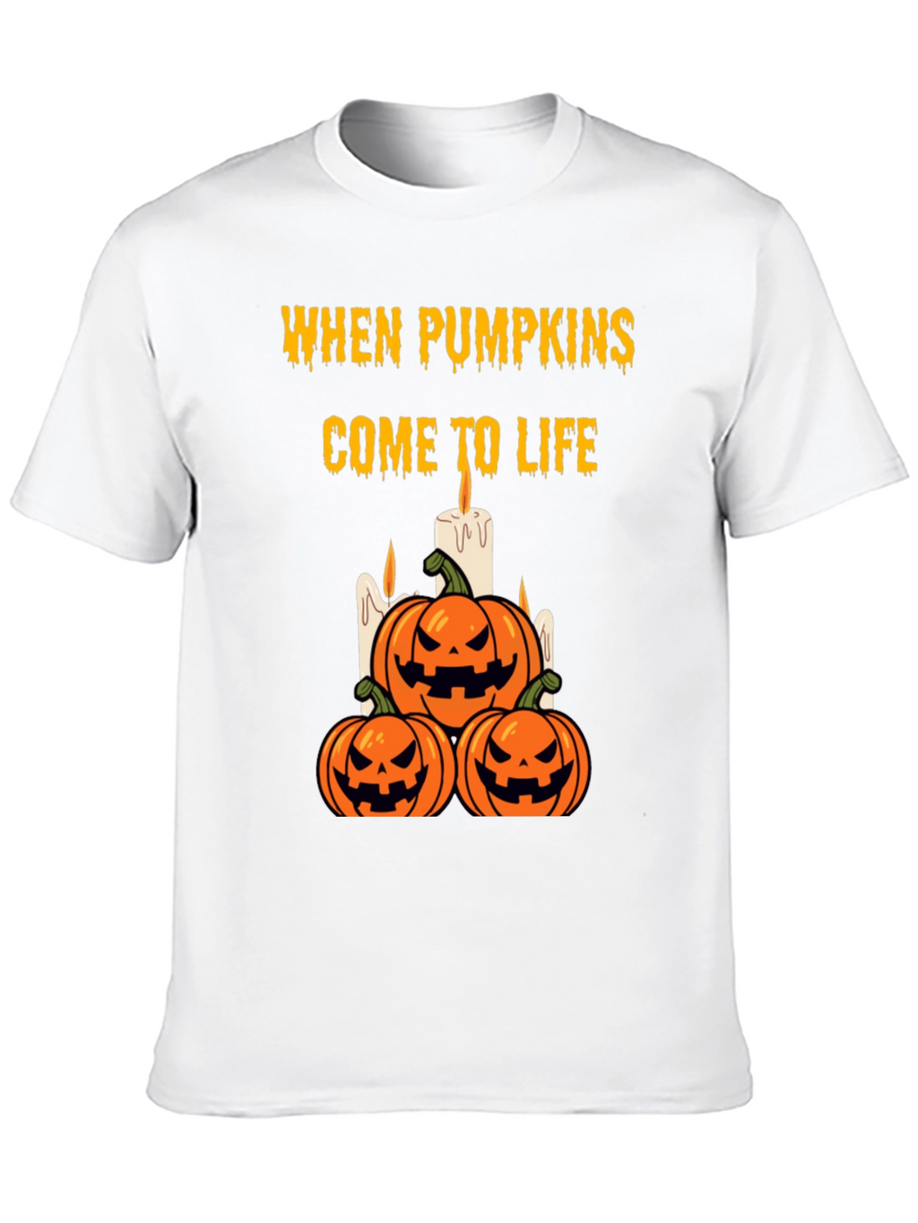 Halloween Pumpkin T-Shirt - When Pumpkins Come to Life