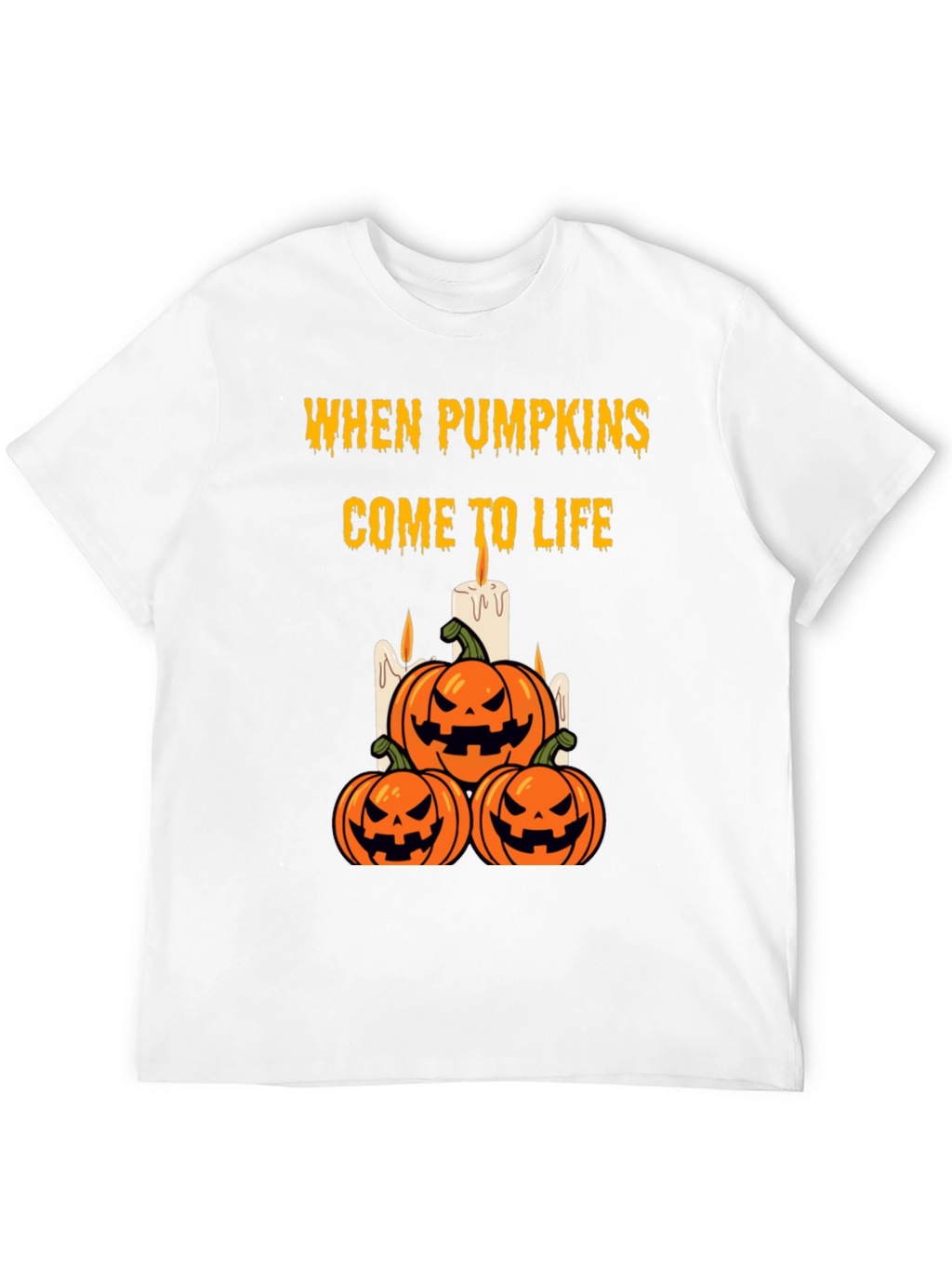 Halloween Pumpkin T-Shirt - When Pumpkins Come to Life