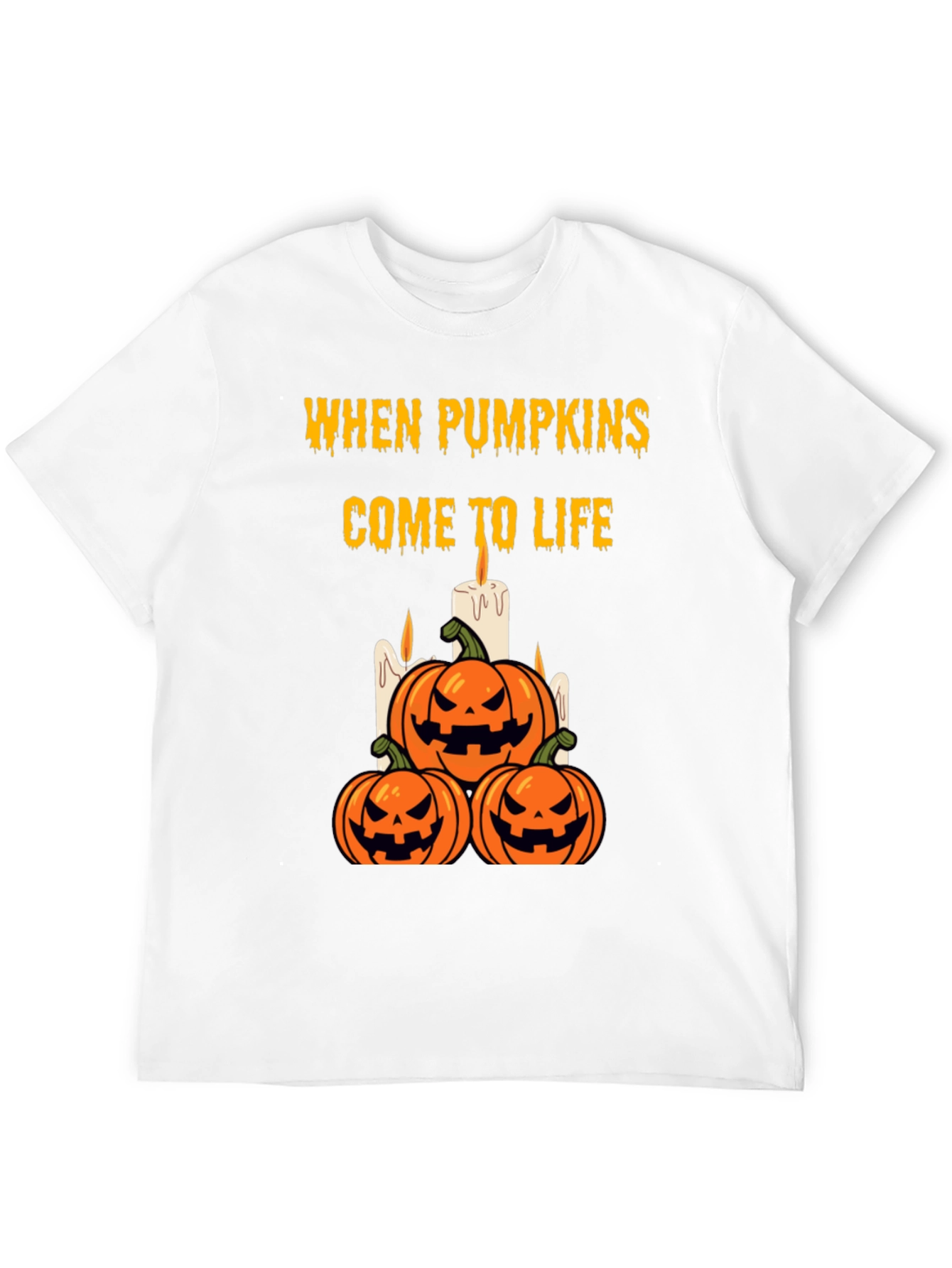 Halloween Pumpkin T-Shirt - When Pumpkins Come to Life