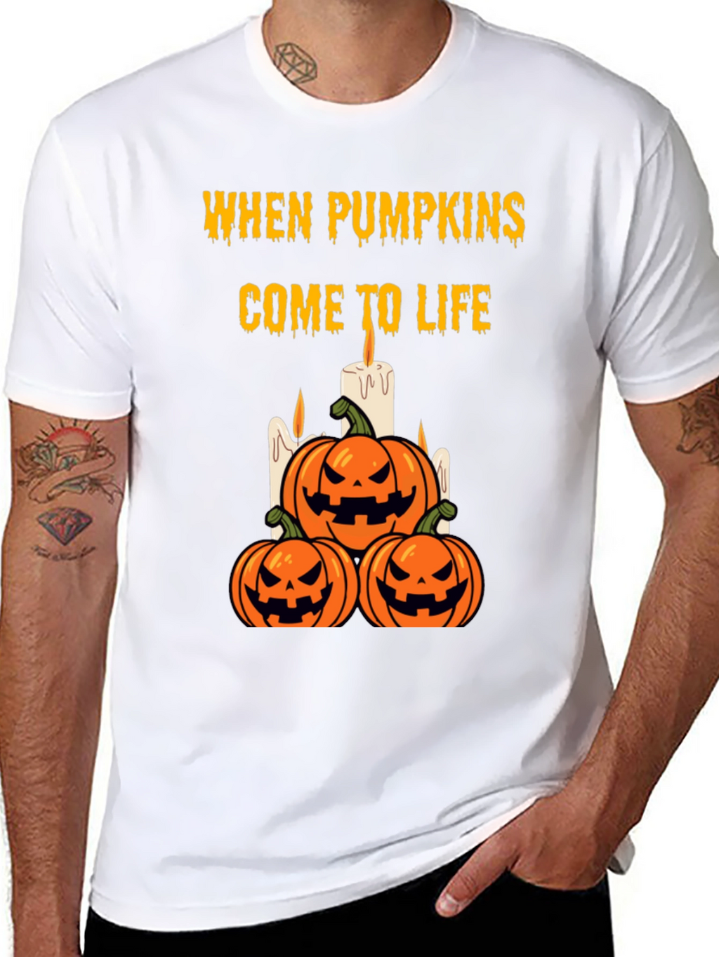 Halloween Pumpkin T-Shirt - When Pumpkins Come to Life