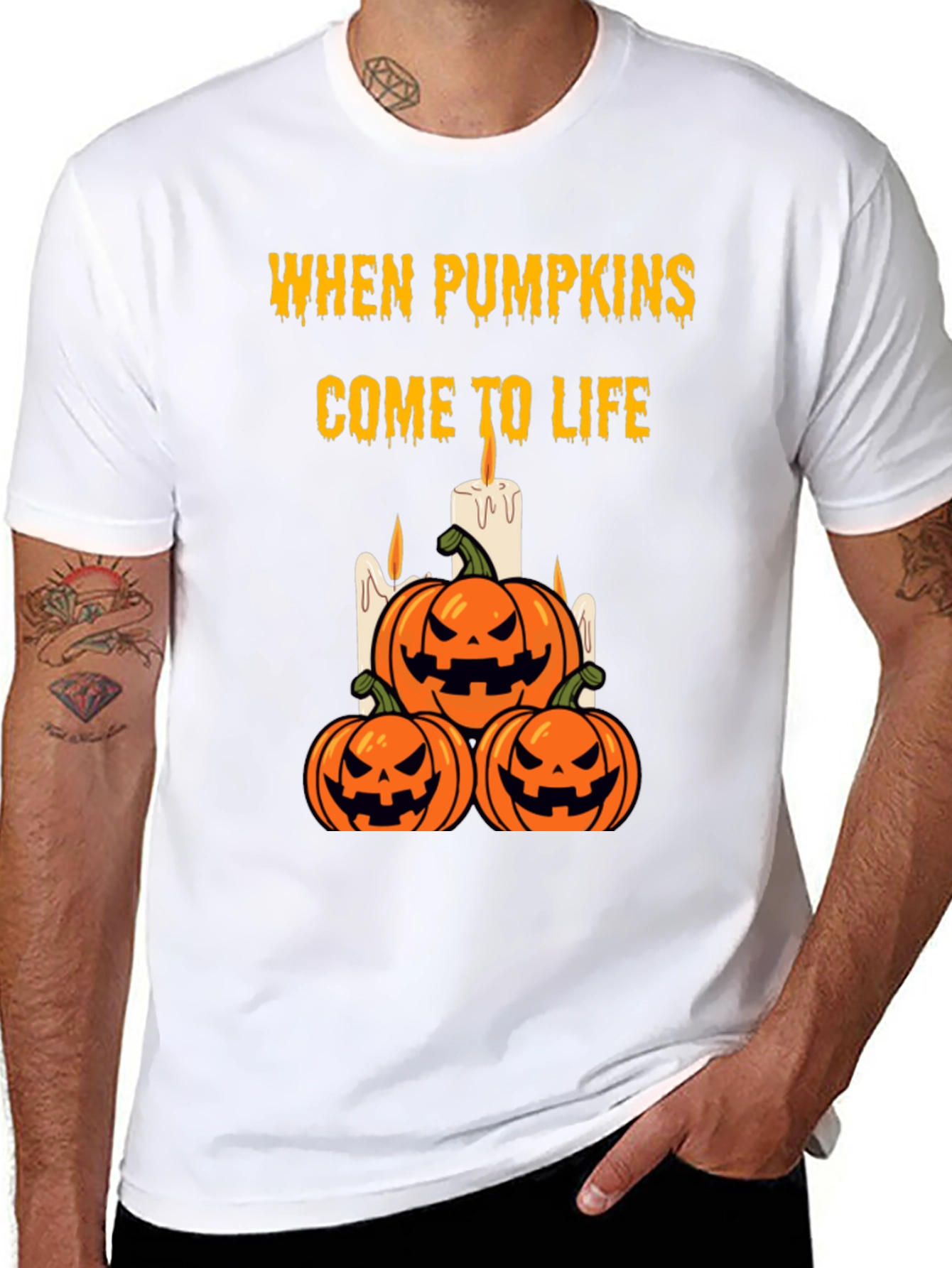 Halloween Pumpkin T-Shirt - When Pumpkins Come to Life