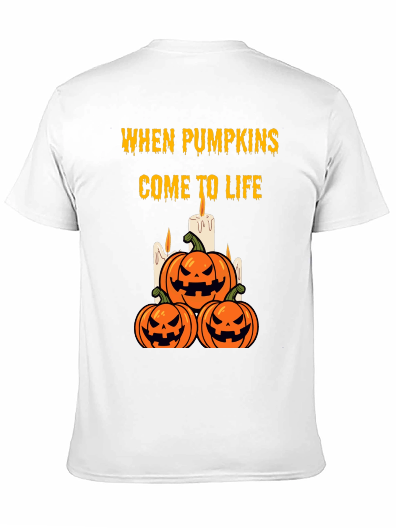 Halloween Pumpkin T-Shirt - When Pumpkins Come to Life