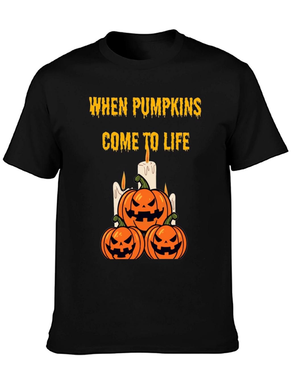 Halloween Pumpkin T-Shirt - When Pumpkins Come to Life