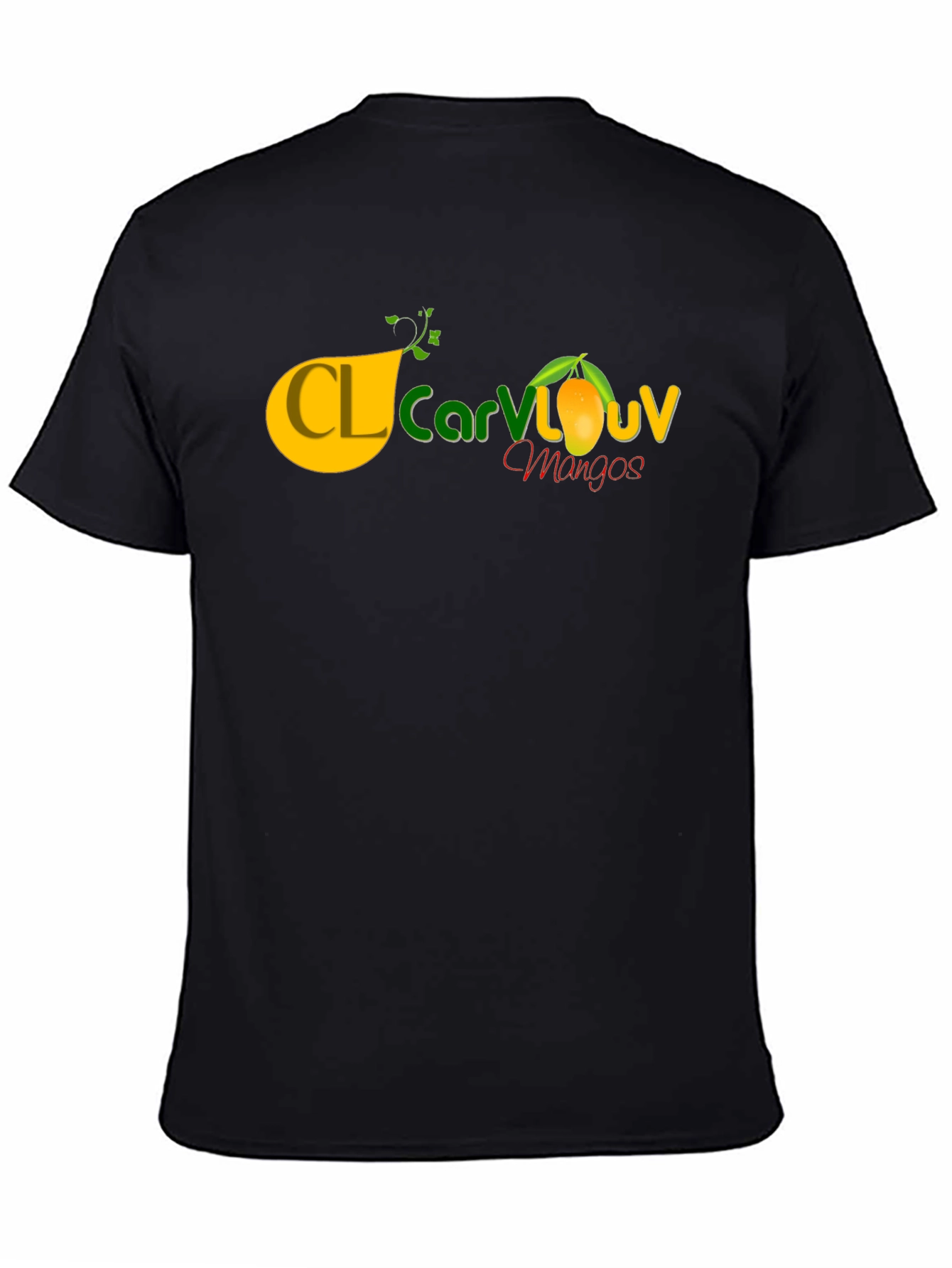 Mango Logo Tee - Casual Black T-Shirt